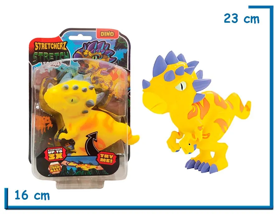 STRETCHERZ STRETCH SQUAD DINO STYGMOLOCH AMARILLO Y NARANJA