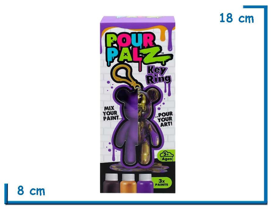 POUR PALZ KEY RING VIOLETA LLAVERO OSO 8CM