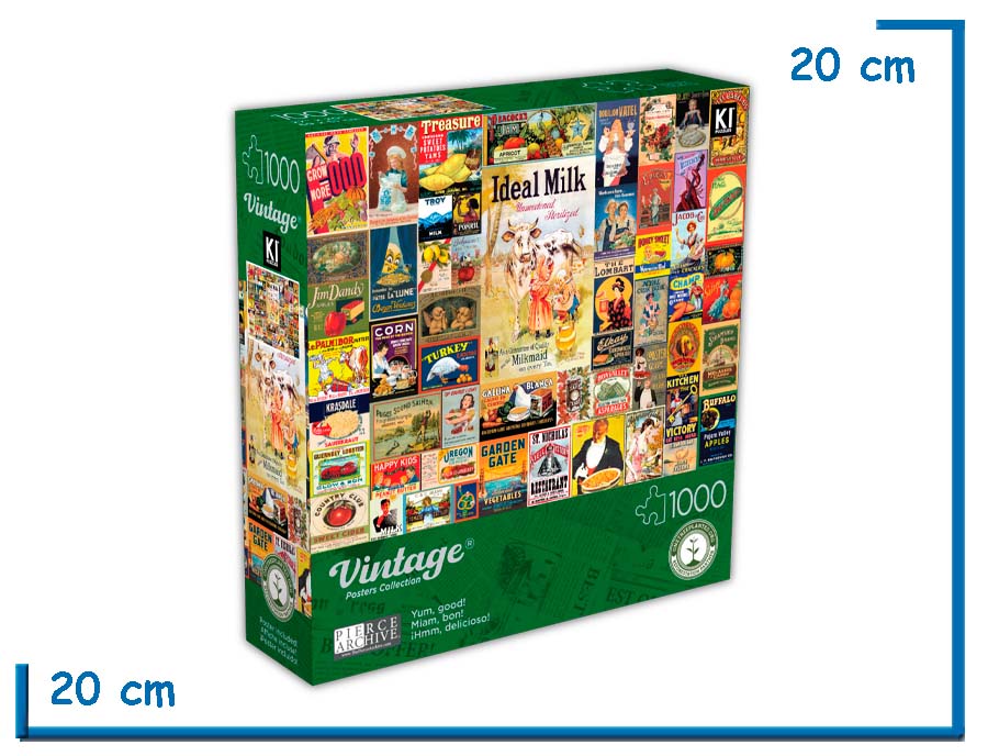 KI PUZZLE X1000 PZS HMM DELICIOSO VINTAGE POSTERS COLLECTION