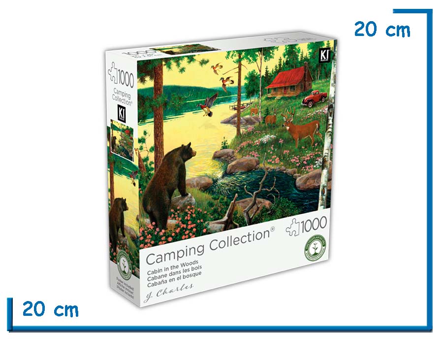 KI PUZZLE X1000 PZS CABA¥A EN EL BOSQUE CAMPING COLLECTION