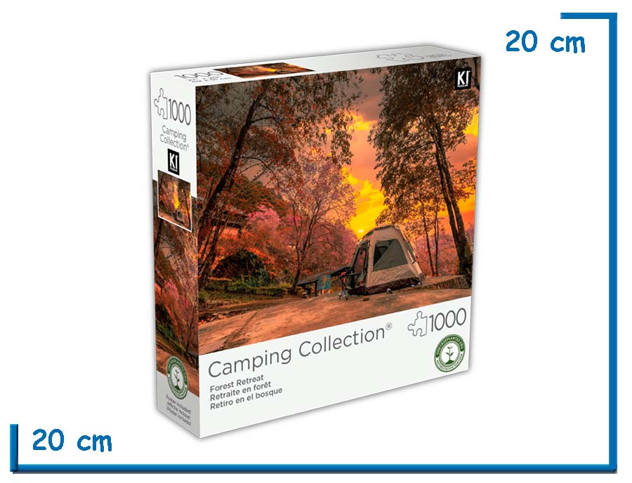 KI PUZZLE X1000 PZS RETIRO EN EL BOSQUE CAMPING COLLECTION
