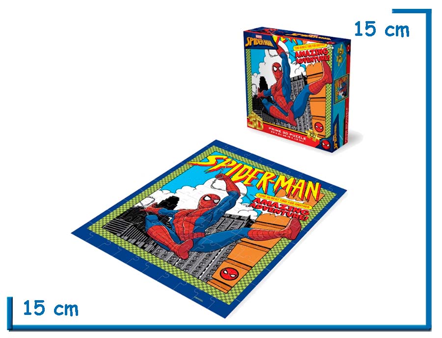 PRIME 3D PUZZLE X100 PZS SPIDER-MAN AMAZING ADVENTURE LENTICULAR