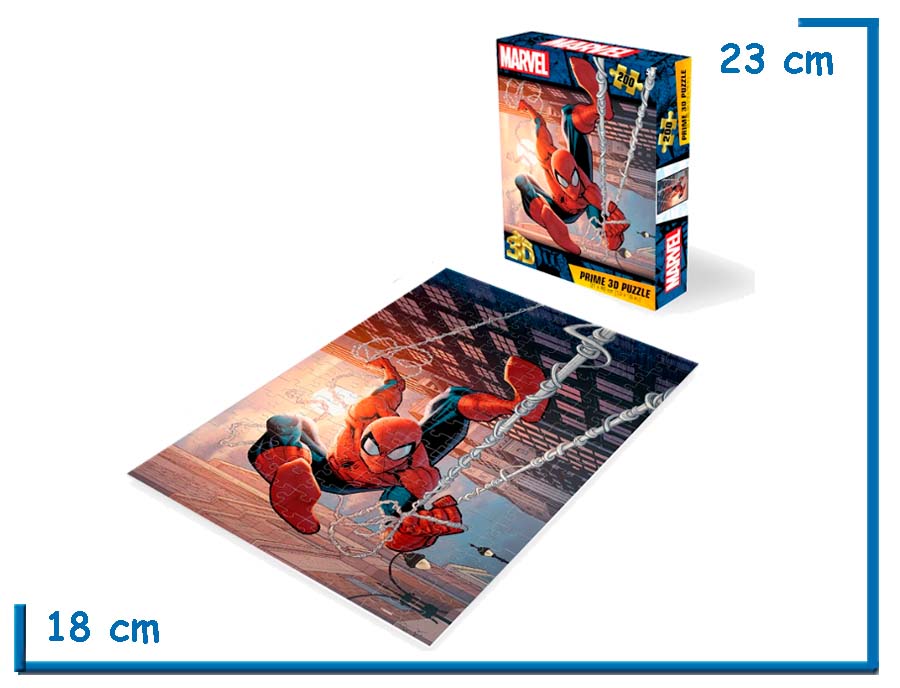 PRIME 3D PUZZLE X200 PZS SPIDER-MAN COLGANDO LENTICULAR