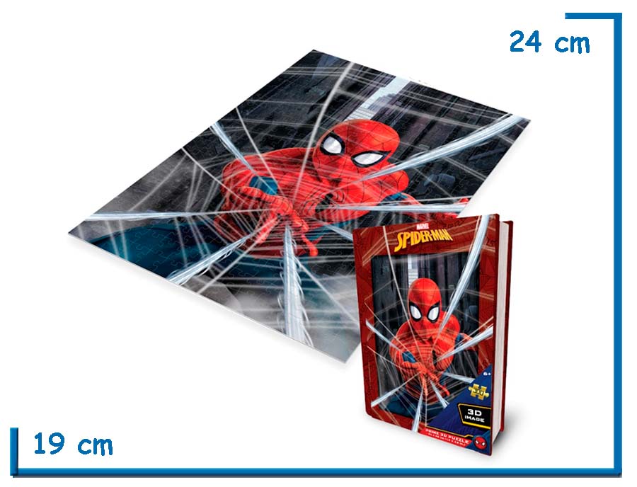 PRIME 3D PUZZLE X300 PZS SPIDER-MAN TELARA¥A LENTICULAR LATA LIBRO