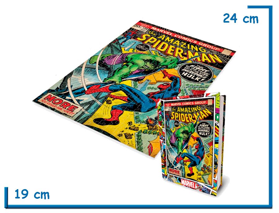 PRIME 3D PUZZLE X300 PZS COMIC AMAZING SPIDER-MAN LENTICULAR LATA LIBRO
