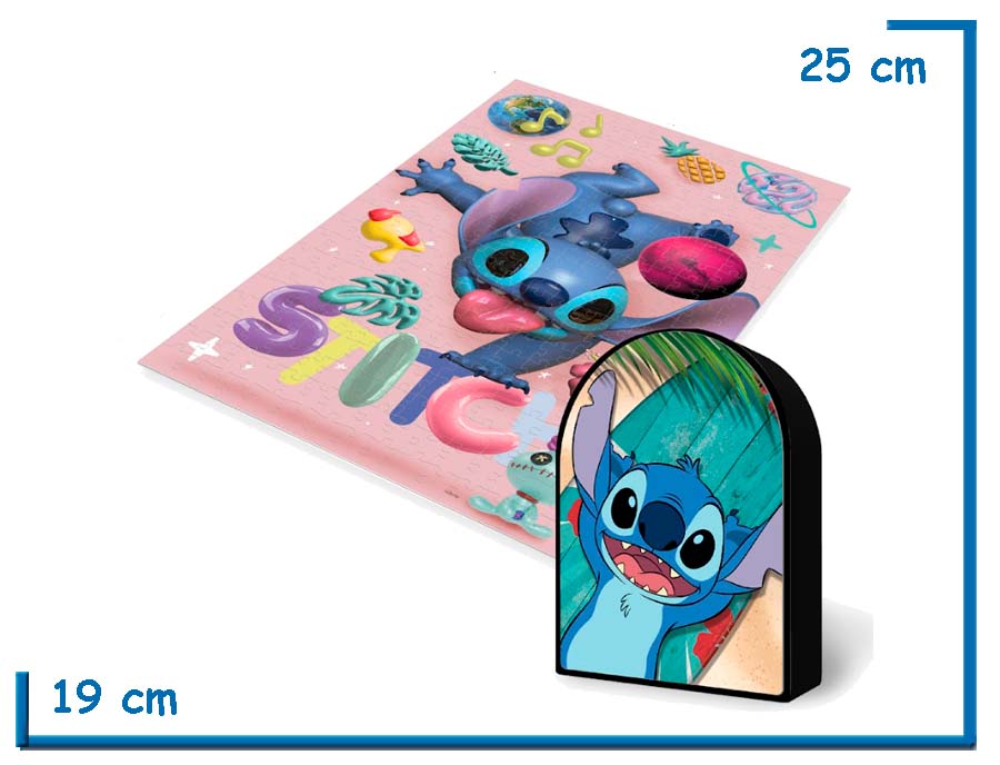 PRIME 3D PUZZLE X300 PZS STITCH LENTICULAR CAJA LATA