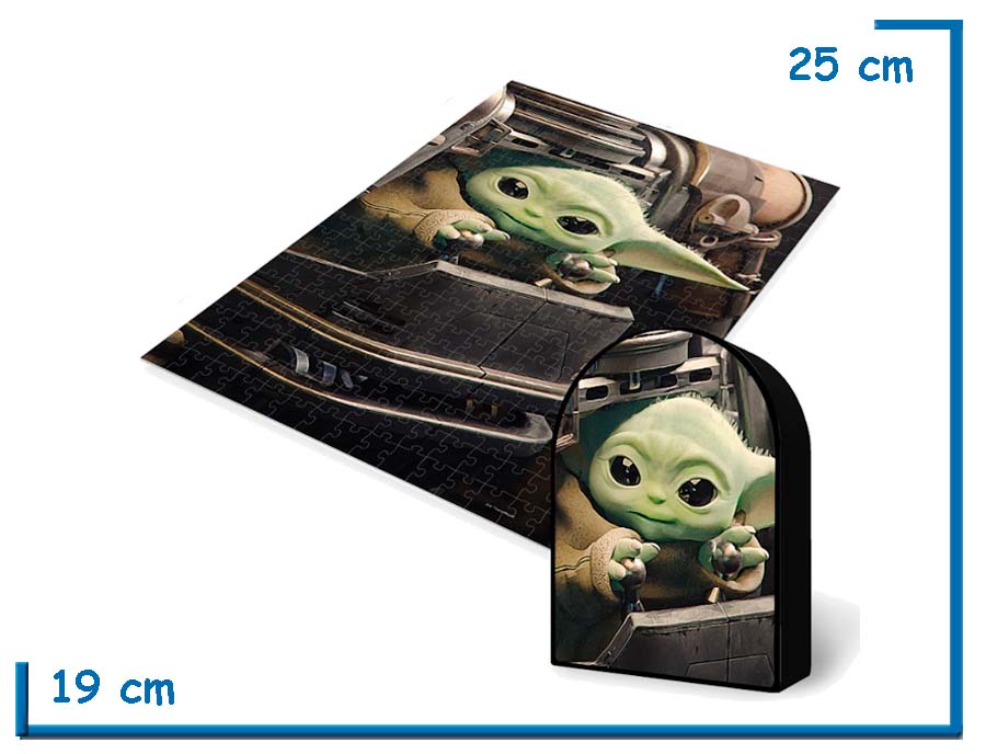 PRIME 3D PUZZLE X300 PZS STAR WARS GROGU LENTICULAR CAJA LATA
