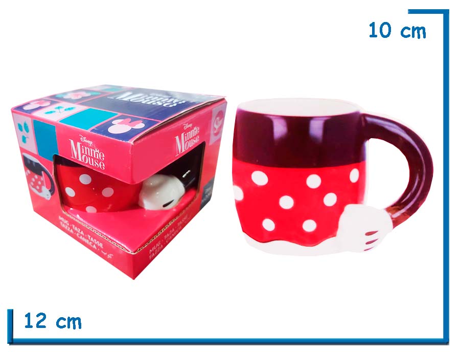 STOR MINNIE MOUSE CINTURA DISNEY 3D MUG TAZA CERAMICA EN CAJA
