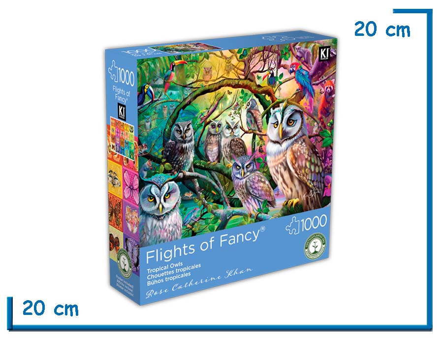KI PUZZLE X1000 PZS BUHOS TROPICALES FLIGHTS OF FANCY