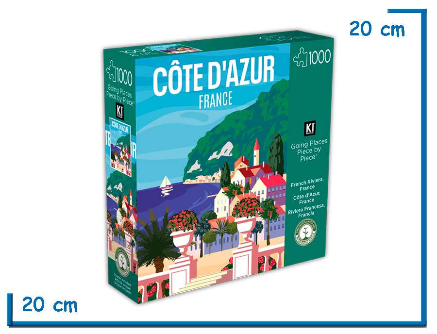 KI PUZZLE X1000 PZS COTE D’AZUR FRANCE GOING PLACES