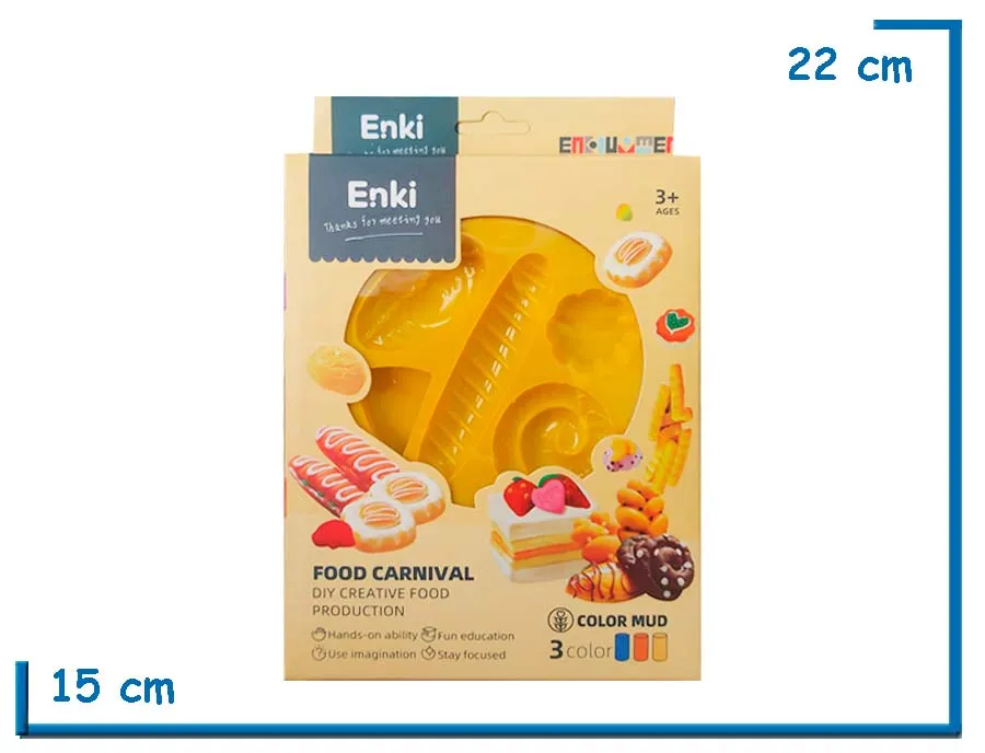 ENKI FOOD CARNIVAL AMARILLO DIY CREATIVE FOOD PRODUCTION SET DE MASAS