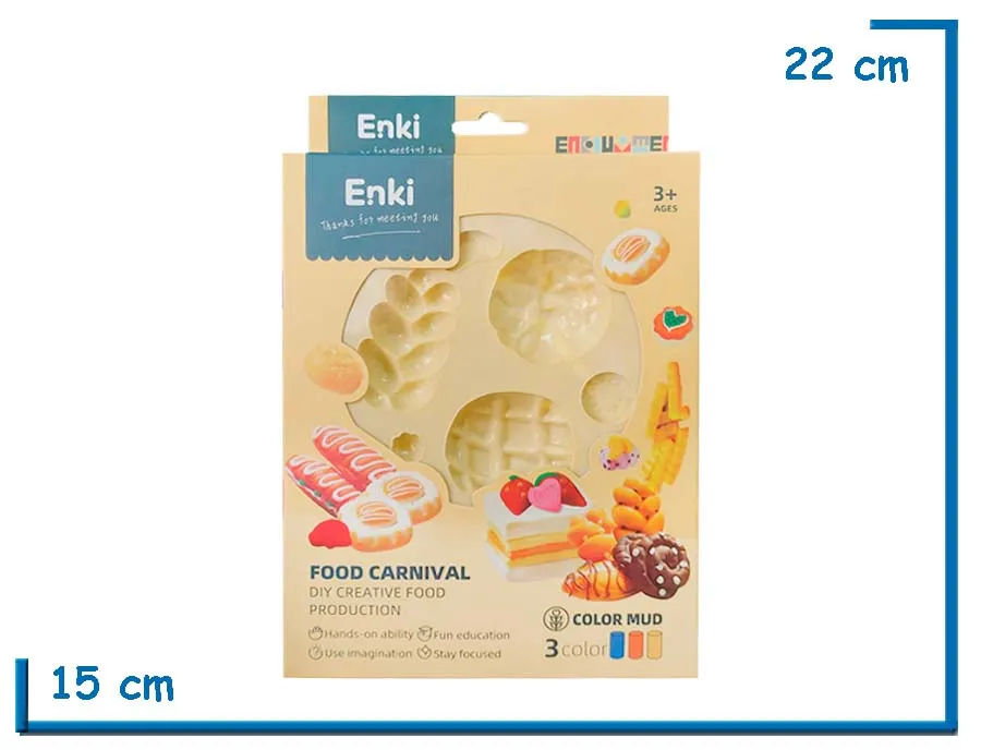 ENKI FOOD CARNIVAL BEIGE DIY CREATIVE FOOD PRODUCTION SET DE MASAS