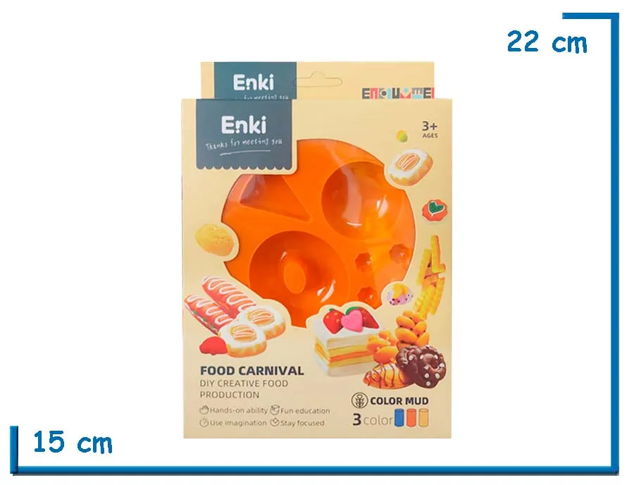 ENKI FOOD CARNIVAL NARANJA DIY CREATIVE FOOD PRODUCTION SET DE MASAS