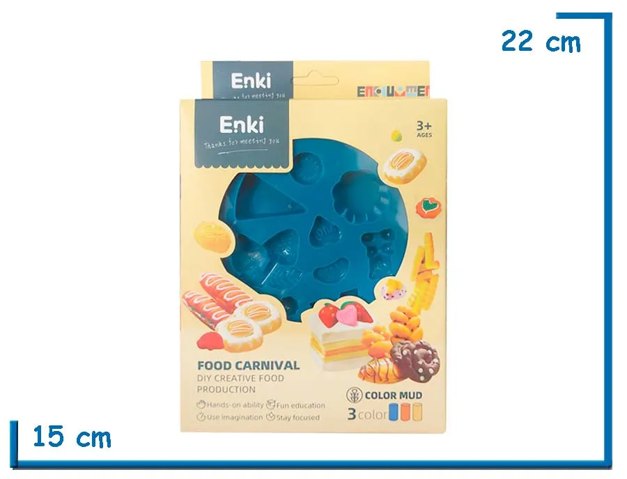 ENKI FOOD CARNIVAL AZUL DIY CREATIVE FOOD PRODUCTION SET DE MASAS