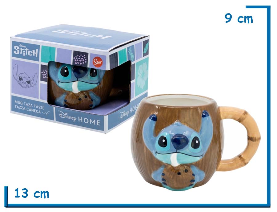 STOR STITCH COCONUT STITCH 3D MUG TAZA CERAMICA EN CAJA