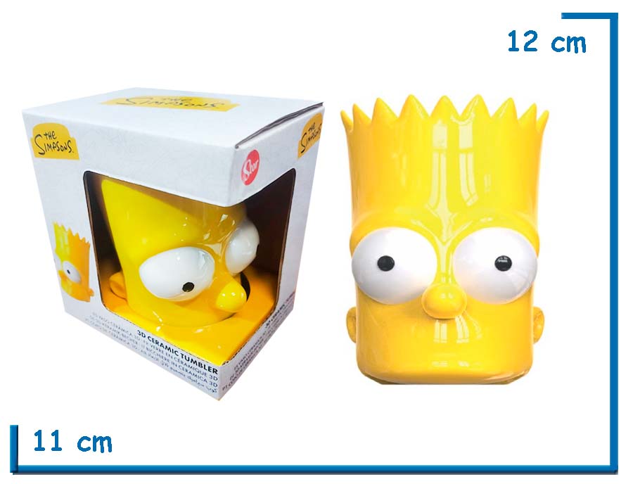 STOR BART THE SIMPSONS 3D MUG TAZA CERAMICA EN CAJA
