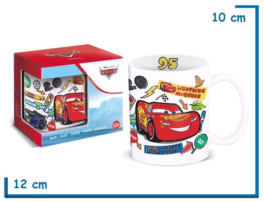 STOR CARS TAZA CERAMICA CLASICA EN CAJA 325ML