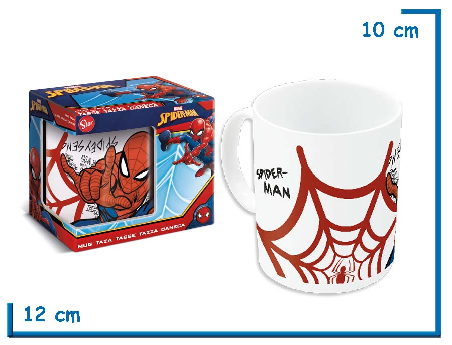 STOR MARVEL SPIDER-MAN WEB TAZA CERAMICA CLASICA EN CAJA 325ML