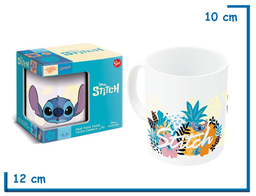STOR STITCH ANANA TAZA CERAMICA CLASICA EN CAJA 325ML