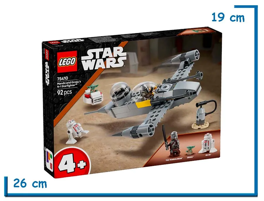 LEGO STAR WARS MANDO AND GROGUS N-1 STARFIGHTER