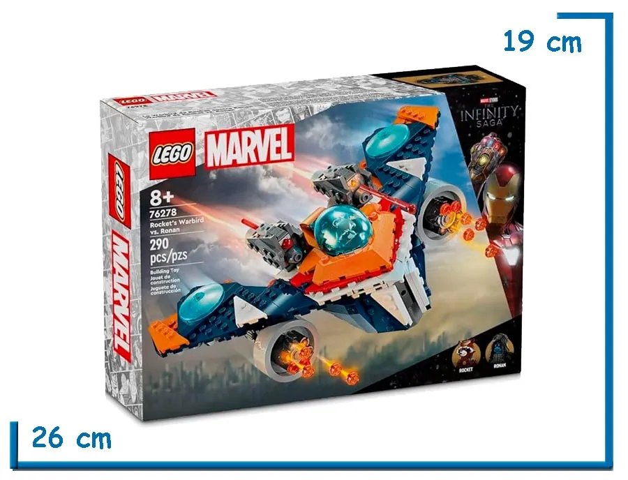 LEGO MARVEL ROCKETS WARBIRD VS RONAN
