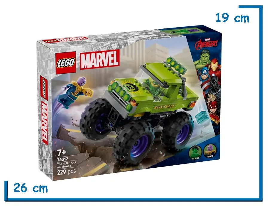 LEGO MARVEL THE HULK TRUCK VS THANOS