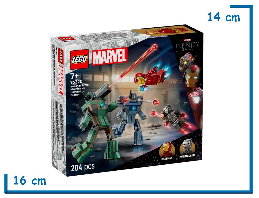 LEGO MARVEL IRON MAN & WAR MACHINE VS. HAMMER DRONES