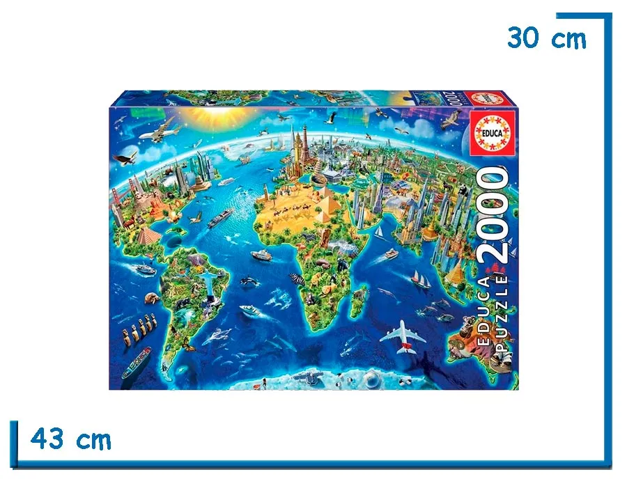 EDUCA PUZZLE X2000 PZS SIMBOLOS DEL MUNDO