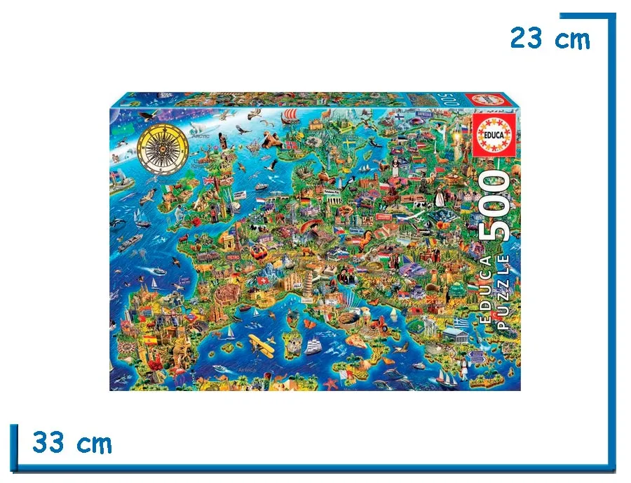 EDUCA PUZZLE X500 PZS MAPA DE EUROPA