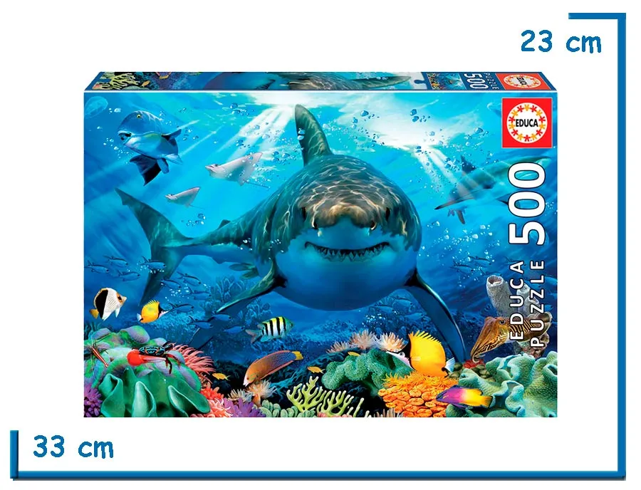 EDUCA PUZZLE X500 PZS GRAN TIBURON BLANCO