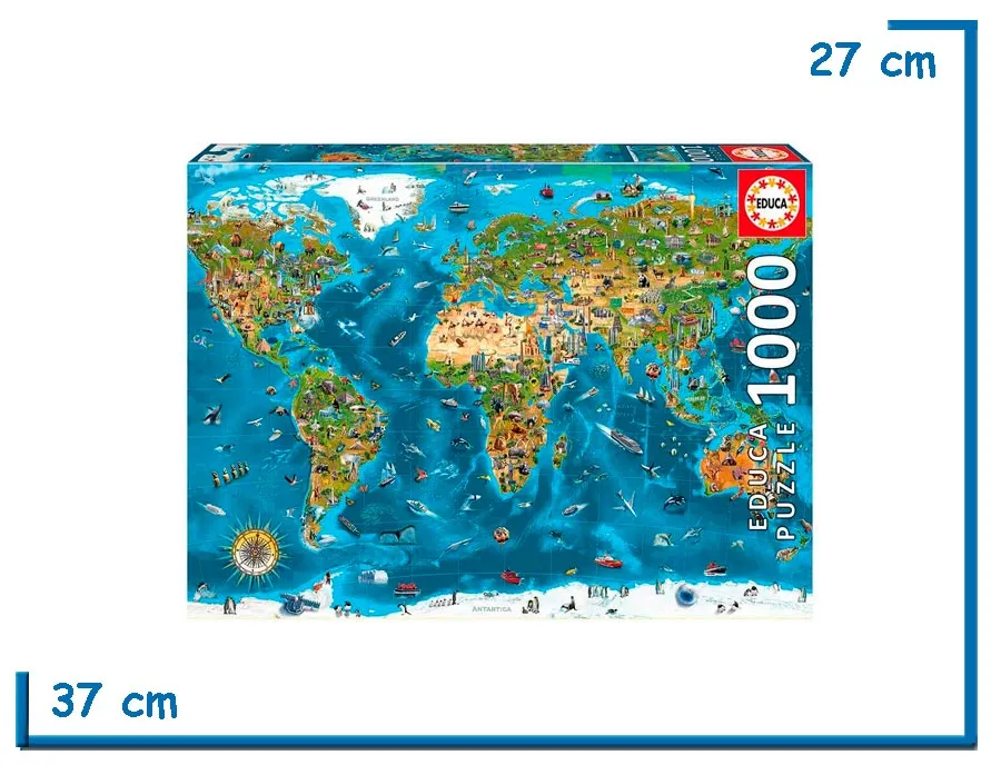 EDUCA PUZZLE X1000 PZS MARAVILLAS DEL MUNDO