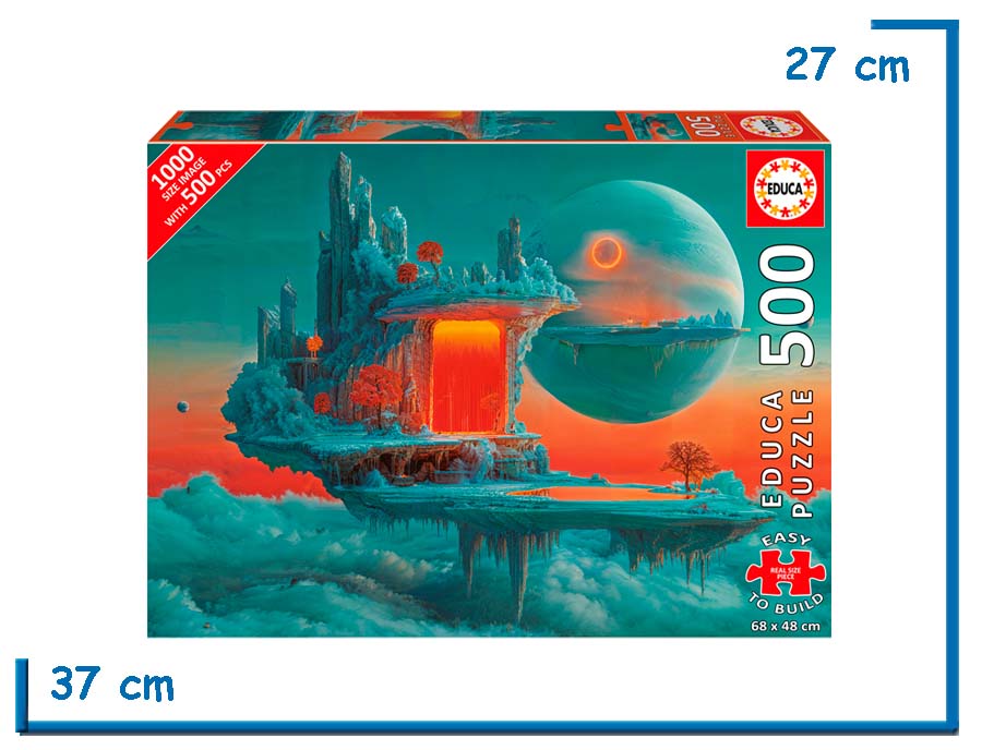 EDUCA PUZZLE X500 PZS XL PLANETA DE FUEGO Y HIELO