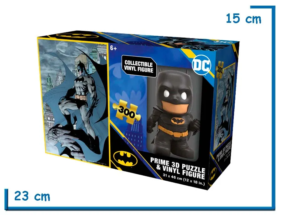 PRIME 3D & OOSHIES BATMAN FIGURA & PUZZLE LENTICULAR X300 PZS