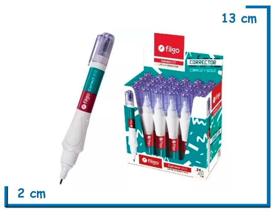 FILGO CORRECT 012 LAPIZ CORRECTOR LIQUIDO SUELTO