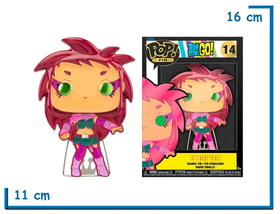 FUNKO POP PIN STARFIRE TEEN TITANS GO!