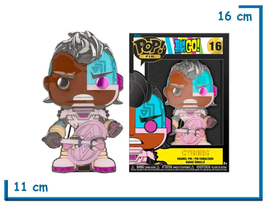 FUNKO POP PIN CYBORG TEEN TITANS GO!