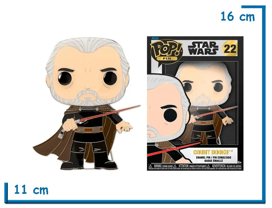 FUNKO POP PIN COUNT DOOKU SW