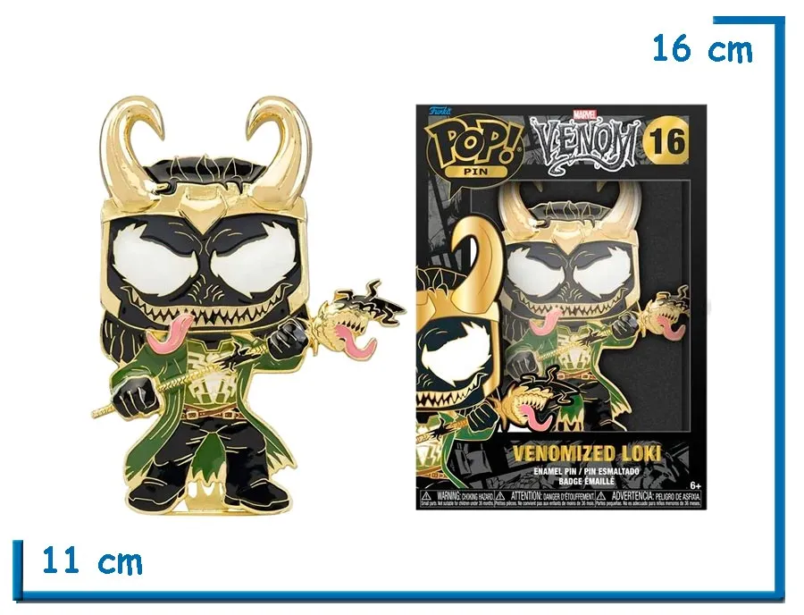 FUNKO POP PIN VENOMIZED LOKI VENOM
