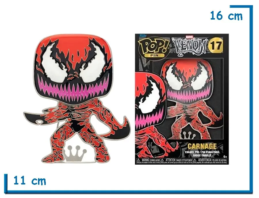 FUNKO POP PIN CARNAGE VENOM