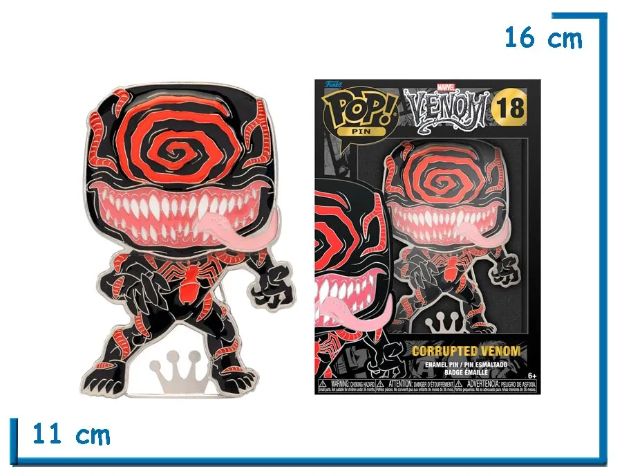 FUNKO POP PIN CORRUPTED VENOM VENOM