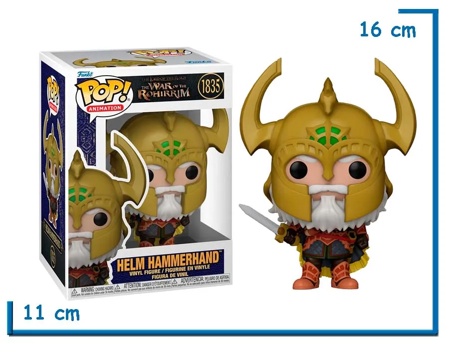 FUNKO POP HELM HAMMERHAND LOTR THE WAR OF THE ROHIRRIM