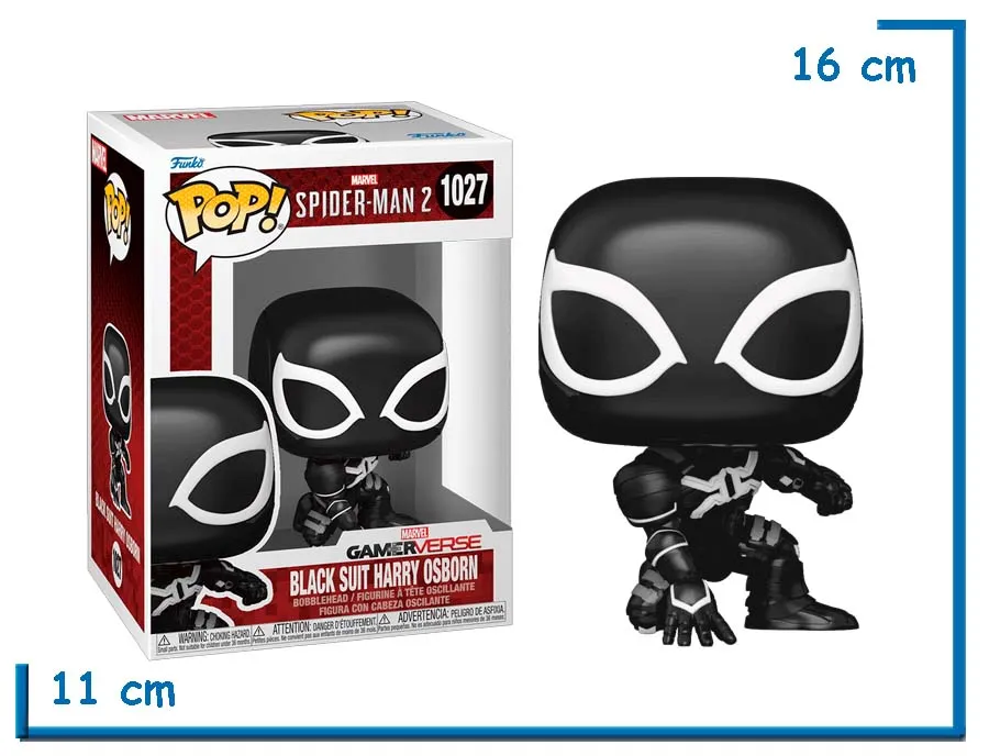 FUNKO POP BLACK SUIT HARRY OSBORN SPIDER-MAN 2 VG