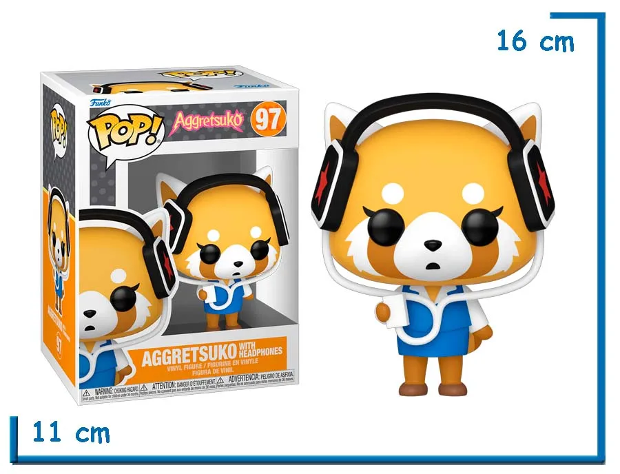 FUNKO POP AGGRETSUKO WITH HEADPHONES AGGRETSUKO