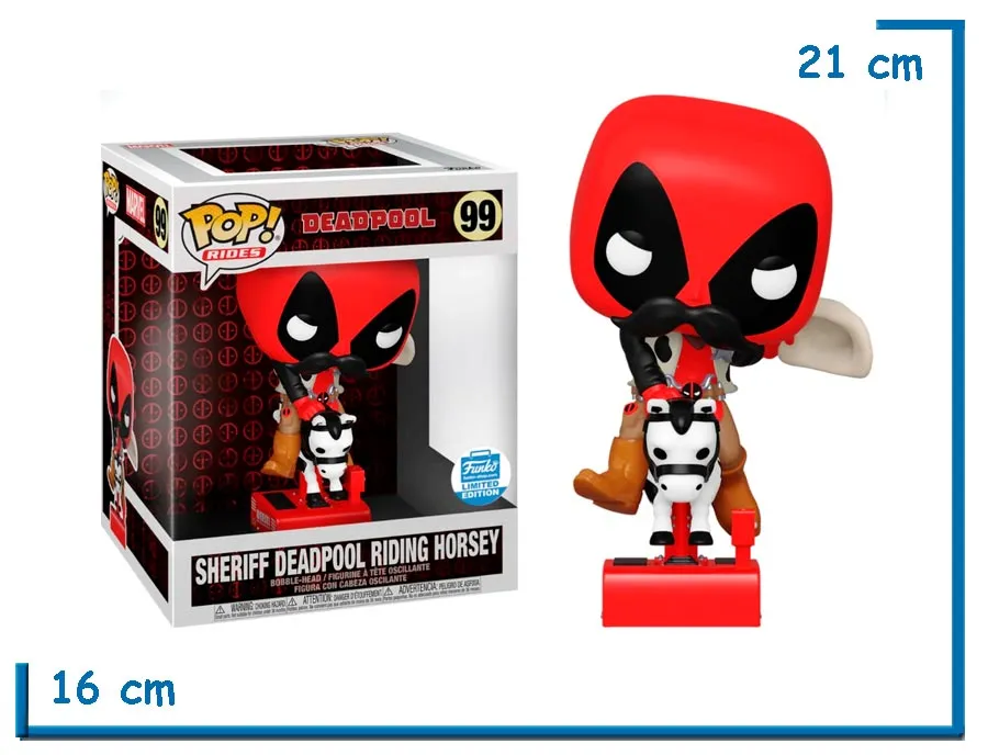 FUNKO POP RIDES SHERIFF DEADPOOL RIDING HORSEY CCLE