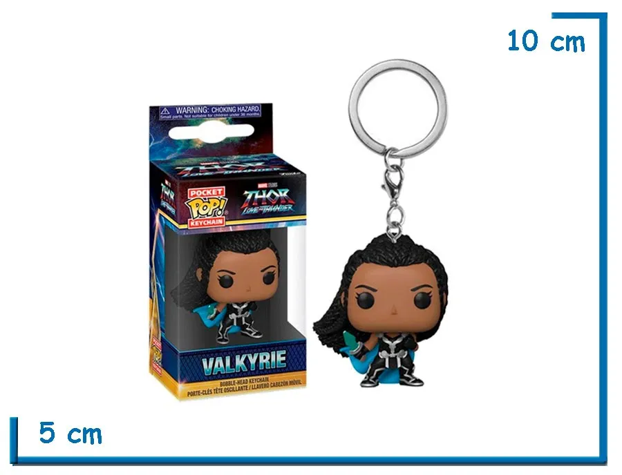 FUNKO POP LLAVERO VALKYRIE THOR LOVE AND THUNDER