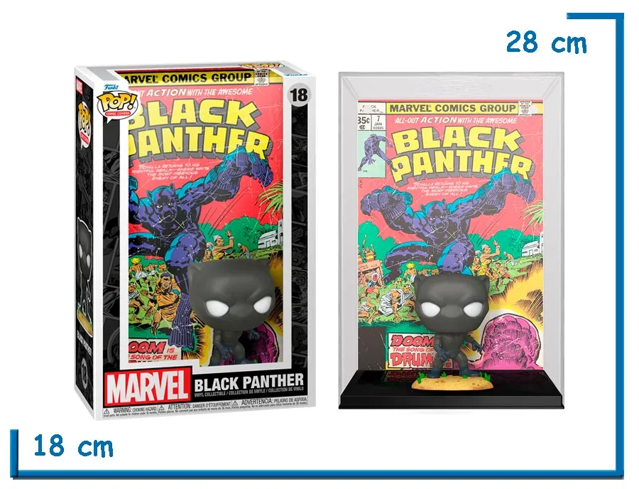FUNKO POP COMIC COVERS BLACK PANTHER