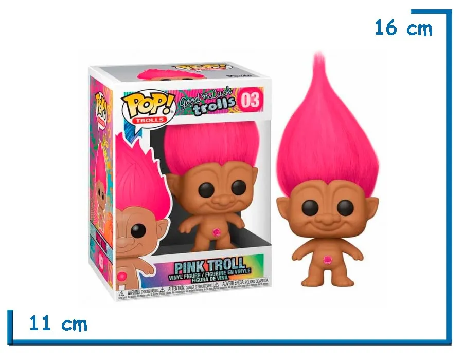 FUNKO POP PINK TROLL GLT