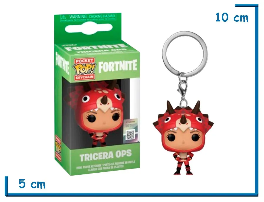 FUNKO POP LLAVERO TRICERA OPS FORTNITE