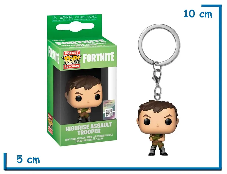 FUNKO POP LLAVERO HIGHRISE ASSAULT TROOPER FORTNITE