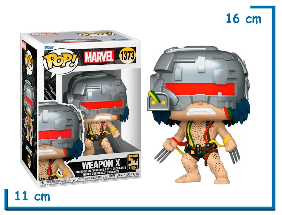FUNKO POP WEAPON X MARVEL WOLVERINE 50TH